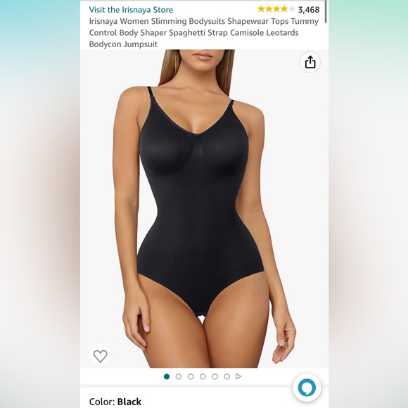 BLACK BODY SUIT SHAPEWEAR - Picture 3 of 7